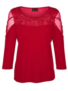 ABEND EDEL SHIRT ROT MIT SCHMUCK-STEINEN  GR. 54 1217517894 - Picture 1 of 4