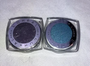 2X L'Oréal Infallible 24HR EyeShadow 758 Purple Priority, 760 Blue Spark - Picture 1 of 6