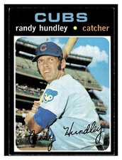 1971 TOPPS RANDY HUNDLEY #592 CHICAGO CUBS HIGH GRADE LOOKS GREAT!