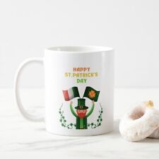 St. Patricks Day Irish- Lucky Irish Shamrock Coffee Mug, Gift for Him, Her 11oz