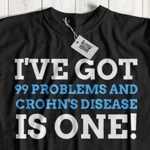 Unisex lustiges T-Shirt Morbus Crohn Kolitis Geschenke & Enteritis Shirts Darm T-Shirt - Bild 1 von 7