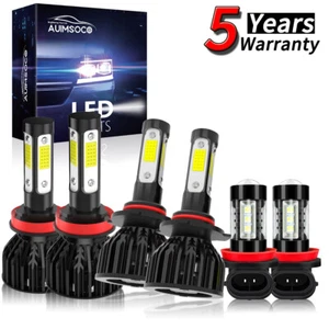 For Lexus LX570 2008-2011 Combo 6x 9005+H11+H11 LED Headlight Kit Bulbs 36000LM - Picture 1 of 17