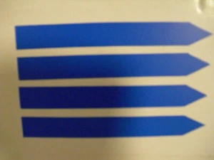 Pflanzschilder Stecketiketten  Pflanzenetiketten 20x160mm in blau (ST11) - Bild 1 von 2