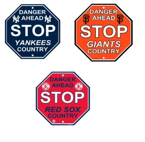New MLB Home Office Decor STOP Sign 12" x 12" Octagon Made in USA - Picture 1 of 4