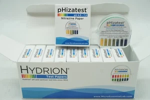 10-Pack, Hydrion pH 4.5-7.5 Test Nitrazine Paper Strips Phenaphthazine - Picture 1 of 3