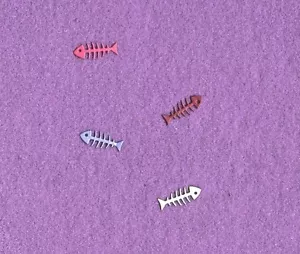 Tarjetas de álbum de recortes troquelados FISH BONE - Imagen 1 de 1