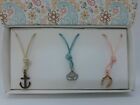 Gemma Simone Summer Vibes Rope Necklace + Charms Set Brand New In Box