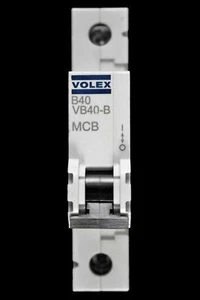 VOLEX 40 AMP CURVE B 6kA MCB SCHUTZSCHALTER VB40-B - Bild 1 von 6