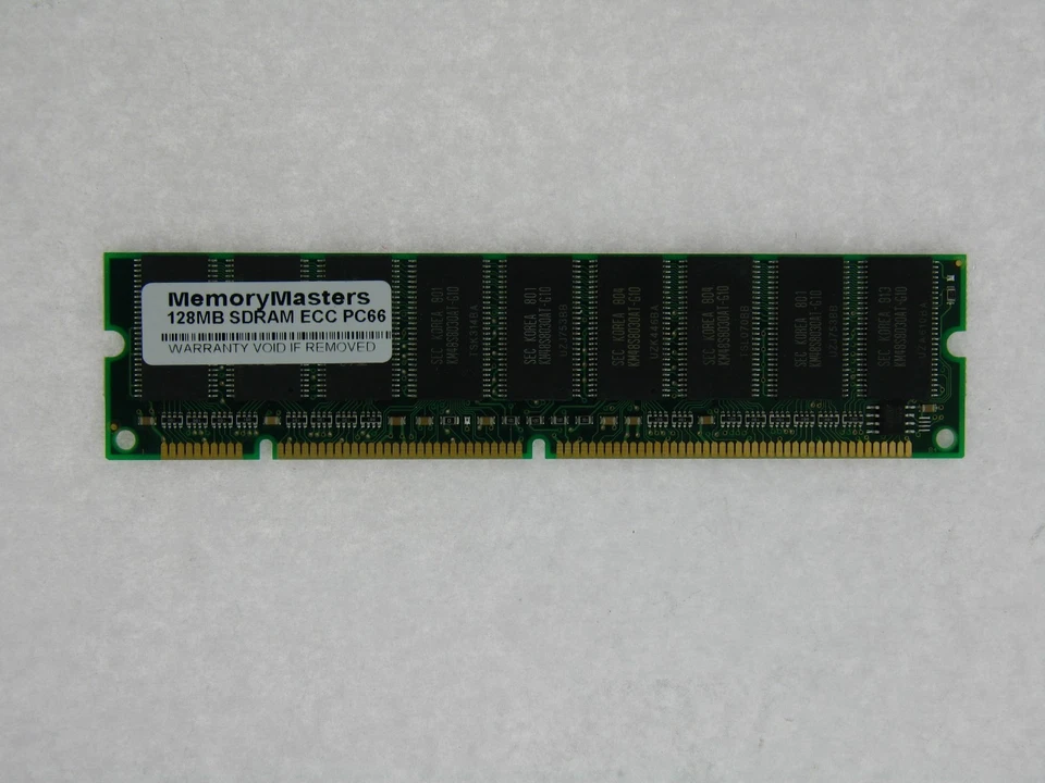 128MB SDRAM MEMORY RAM PC66 ECC 10NS DIMM 168-PIN 66MHZ - Image 1 of 1