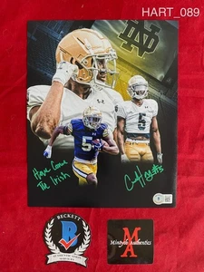 Cam Hart Notre Dame football autographed signed 8x10 photo Beckett Irish - Picture 1 of 1