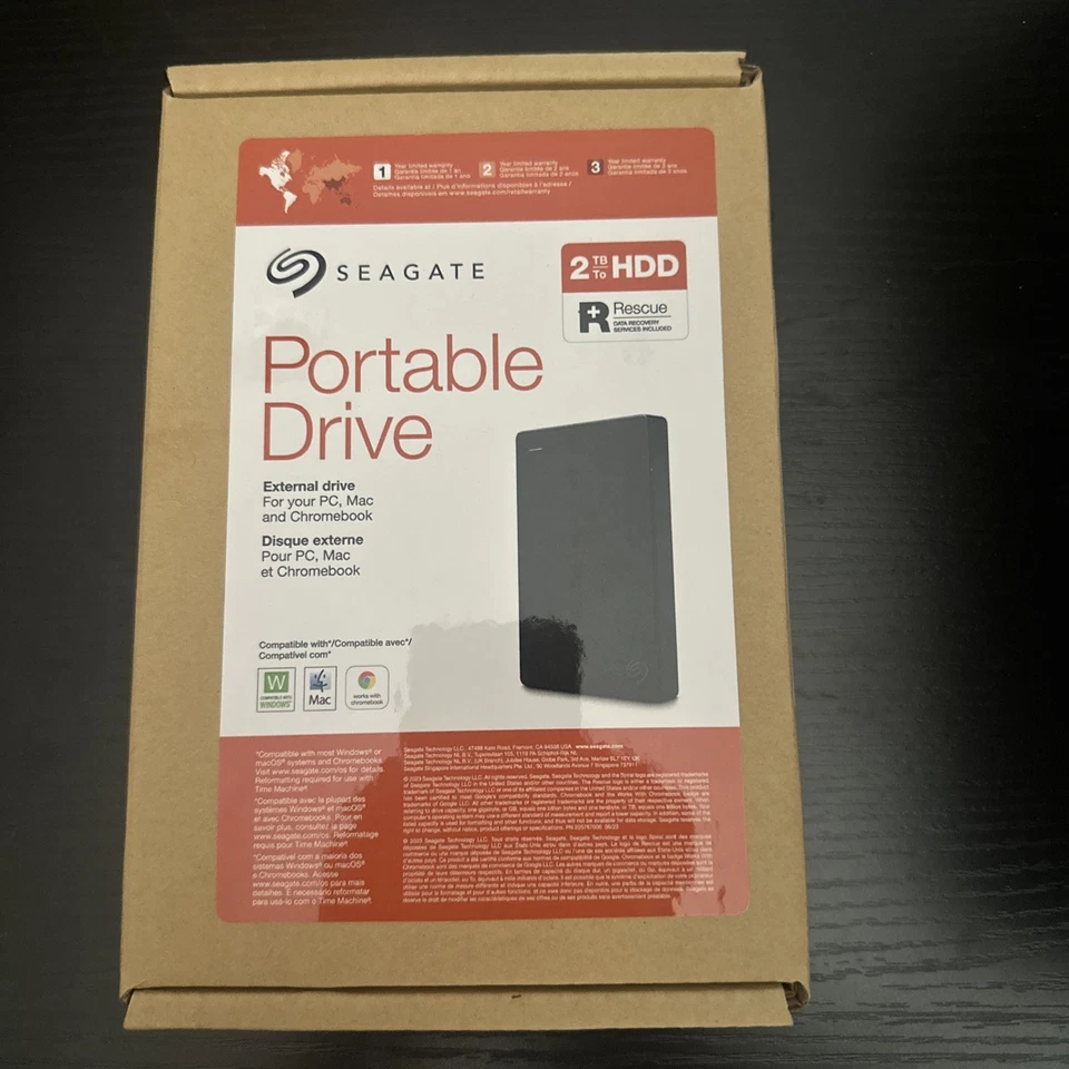 Seagate 2TB External USB 3.0 Portable Hard Drive Black (STGX2000400) - Image 1 of 1