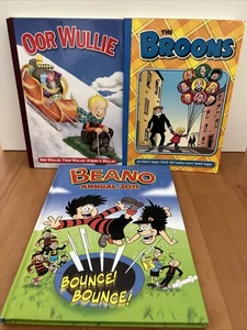 LOT - 2 X Oor Willie, 3 X The Brooms And 1 X Beano - Picture 1 of 6