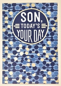 Happy Birthday, Sohn! /Grußkarte (inkl. Briefumschlag 5×7") - Bild 1 von 4