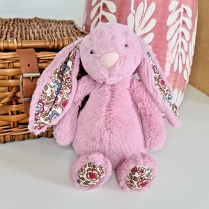 Jellycat Small Blossom Tulip Pink Bunny Rabbit - OG Design Old Style Pink Floral - Picture 1 of 10