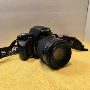 Sony Alpha a230 Camera 10.2 MP DSLR Body and Lens. Works - Picture 1 of 15