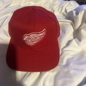 Vintage 90s Detroit Red Wings Universal Pro Cap Snapback Hat Cap Embroidered NHL - Picture 1 of 9