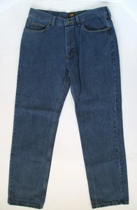 Lee Relaxed Fit Straight Leg Jeans Mens 36x32 Blue Denim Pants - Picture 1 of 8