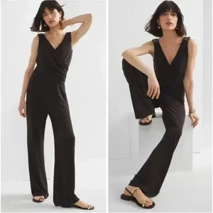 NWT $140 WHBM White House Black Market Shirred Shoulder MJ Jumpsuit size XXS - Picture 1 of 13