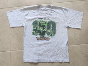 Camiseta Vintage Pokemon 1999 Mewtwo 'Who Is 150' - Juvenil Grande - Imagen 1 de 6