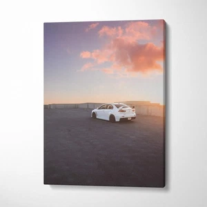 Mitsubishi Evo 10 High Resolution Museum Quality Vertical Car Canvas Print #002 - Picture 1 of 14