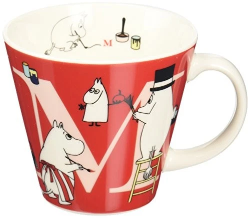 K40476 Moomin Initial Mug Cup M Mm630-11m Made in Japan