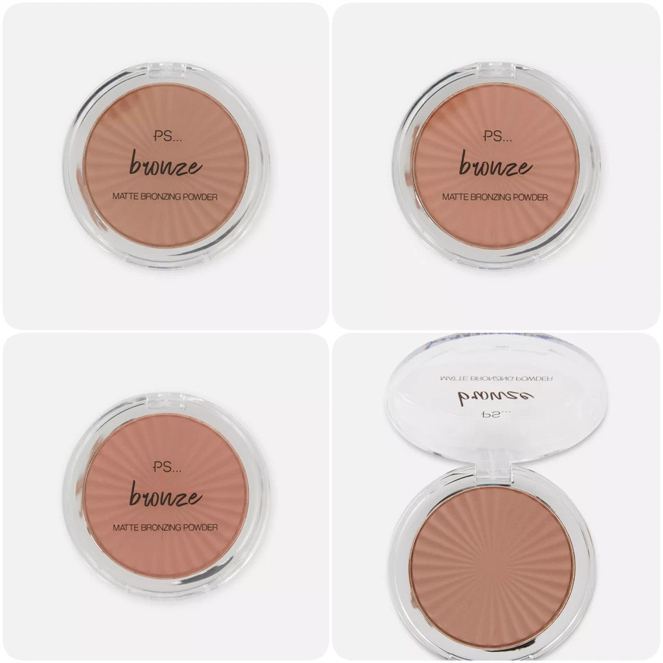 Primark Ps Matte Bronzing Powder Face Bronzer Natural Finish Contour Glow 3 Shad - Image 1 of 1