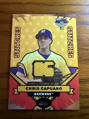 Actualizaciones y aspectos destacados Topps 2006 - All-Star Stitches Chris Capuano #AS-CFC (MEM) Foto 1 de 2