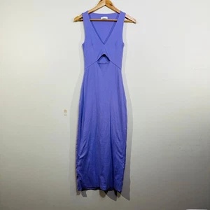 Kookai Lavender Purple Maxi Bodycon Dress Cut Out Sleeveless 0 AU 8 Party Formal - Picture 1 of 19