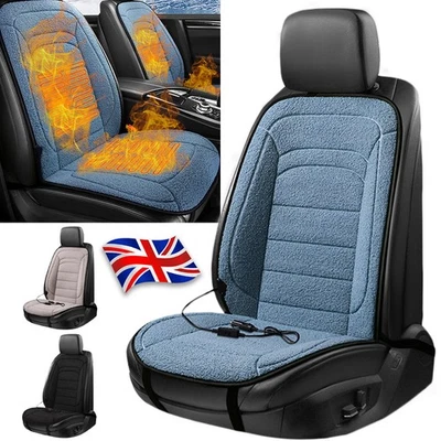 Premium 12V Car Heated Seat Cushion Cover Heating Pad Heater Warm Cold Winter UK - Image 1 of 4