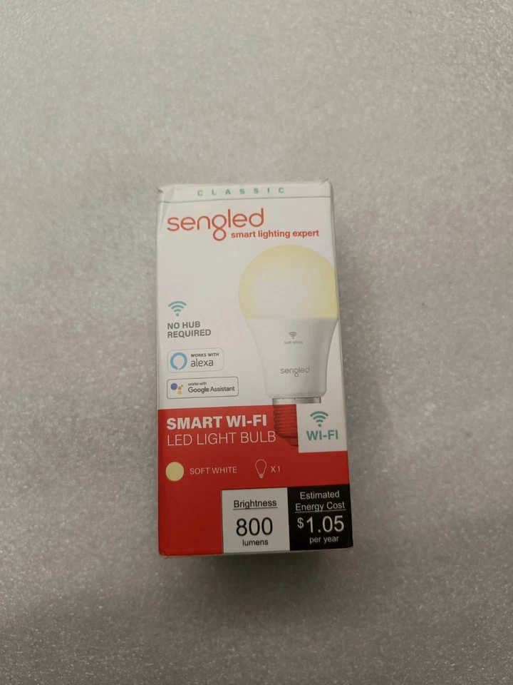 Sengled Smart WiFi LED Bombilla de luz diurna NO REQUIERE CONCENTRADOR-800 lúmenes-NUEVO-Caja Foto 1 de 4
