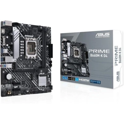 Asus Prime B660M-K D4 Scheda Madre PC Micro-ATX Socket LGA 1700 DDR4 PCIe 4.0 - Immagine 1 di 4