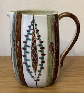 STUDIO JUG PITCHER HAND PAINTED VINTAGE - Picture 1 of 15