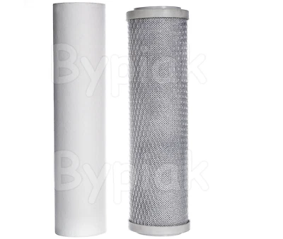 AQUATI SET OF 5 MICRON SEDIMENT FILTER 10" & CARBON BLOCK REVERSE OSMOSIS REPLACEMENT