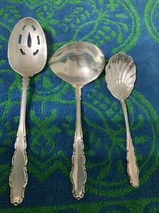 Vintage Reed & Barton Sterlingsilber Englisch Provinzial 3 Portionen Stück - Bild 1 von 12