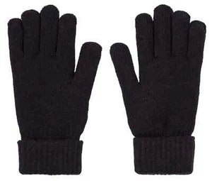 Northeast Outfitters Youth Cozy Solid Gloves, Black - Picture 1 of 1