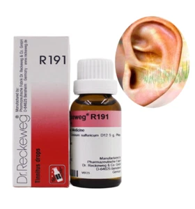 Dr. Reckeweg R 191 Tinnitus Drop - 22ml, Pack of - 1, Free and Fast Shipping. - Picture 1 of 6