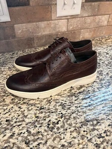 Bruno Magli Men's Shoes Delta Leather Oxford Sneakers MB1DTAD0-204 size 10 - Picture 1 of 11