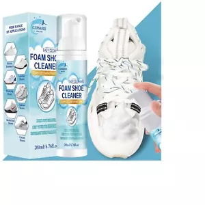 Shoe Cleaning Kit 6.76 Oz White Shoe Cleaner Removes Dirt and Stain Sneaker C... - Picture 1 of 6