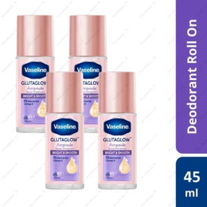4 x Vaseline Bright & Smooth Deo Roll-On 45ml 48H Protection & Whitening - Picture 1 of 6