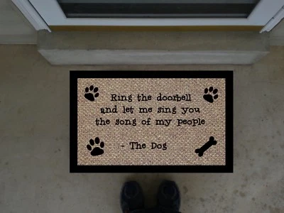 SK Let Me sing You The Song Of Our People Doormat, Funny Doormat, Pets Mat, RV Mat.