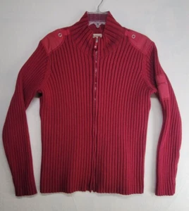 Ruff Hewn Australia Rib Knit Sweater Jacket Women XL Full Zip - Picture 1 of 14