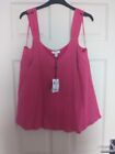 Nwt M&Co Fuschia Pink Strappy Top Size 14