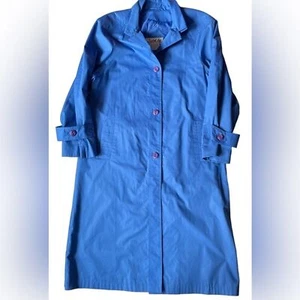 Vintage Trenchcoat Damen Gr. S/M (5/6) The Jack Set 80er blau Frühling 90er lang - Bild 1 von 8