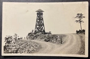 Tower on Mt Coolidge South Dakota RPPC DOPS Rise Photo Custer State Park - Picture 1 of 2