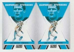 (2) Luke Kuechly 2021 SCORE "GAME FACE" INSERT LOT #GF7 CAROLINA PANTHERS - Picture 1 of 1