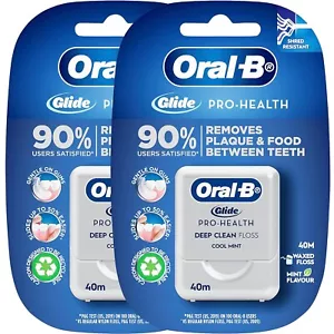 2 x Oral-B Glide Pro Health Dental Floss Mint Clean Teeth Protection Plaque - Picture 1 of 12
