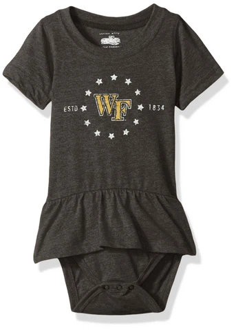NCAA Cotton Willy Infant Short Sleeve Ruffle Hopper Wake Forest Demon Deacons Cover