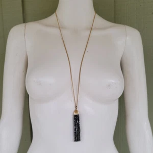 J. Collar colgante de borla con cuentas brillantes CREW - Imagen 1 de 4