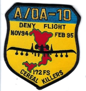 PATCH USAF 172ND FIGHTER SQ OP DENY FLIGHT A-10 MICHIGAN AIR GUARD JT25 - Bild 1 von 1