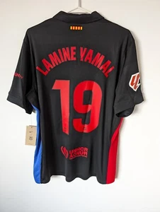 FC Barcelona 2024-25 Lamine Yamal Shirt Trikot Jersey Away Black FN8792-013 NEW - Picture 1 of 18